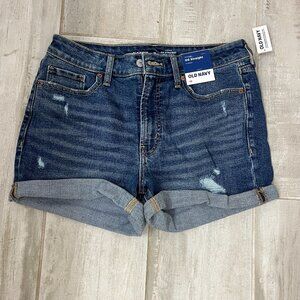 Old Navy Denim High-Waisted OG Straight Jean Shorts -- 3" inseam - Size 10